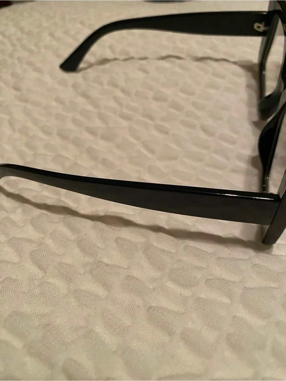 Black and White Geometric square glasses